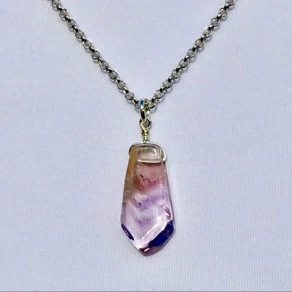 Hand Made Amethyst Charm Necklace